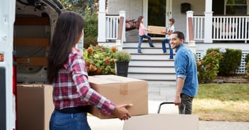 Family moving in home